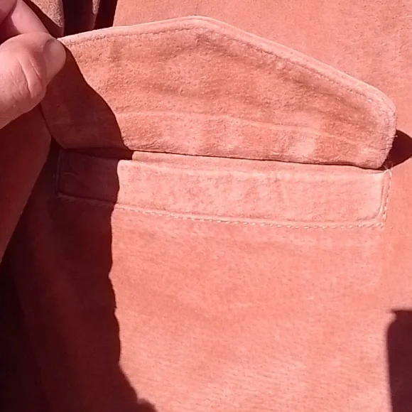 100% Leather Fringe Jacket Tan XL - Picture 5 of 9